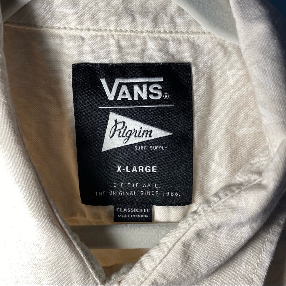 Vans White Men’s Casual Button Down Shirt